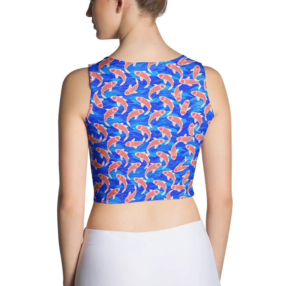 Cobalt Current on Crop Top — Back