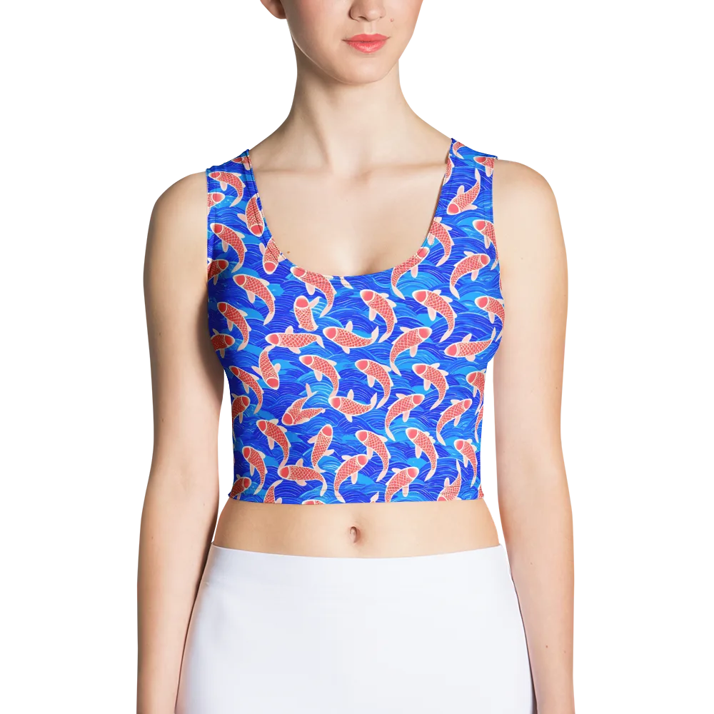 Cobalt Current on Crop Top — Front