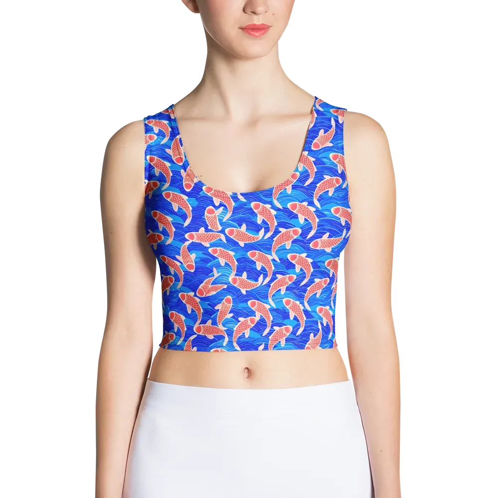 Cobalt Current on Crop Top — Front
