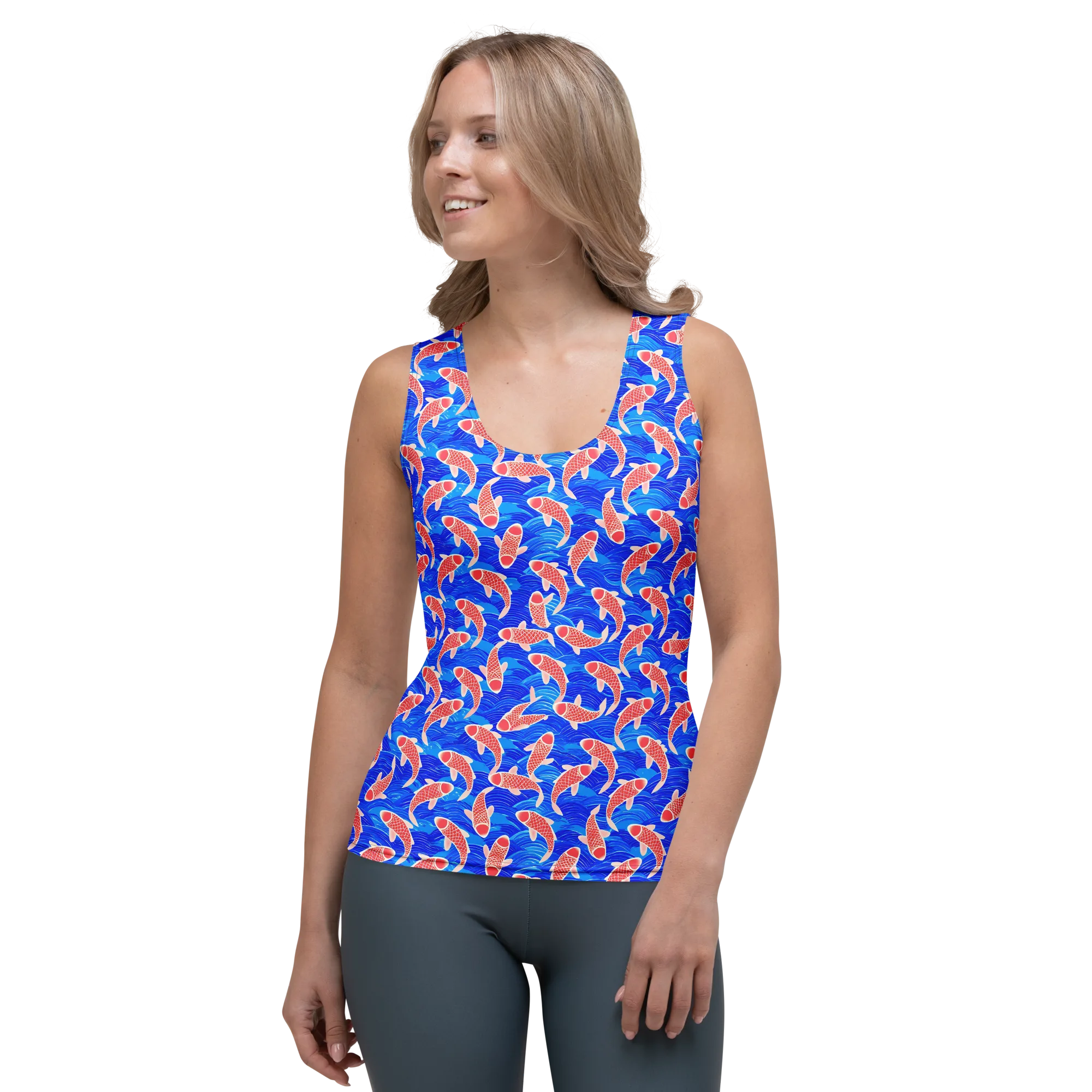Cobalt Current on Women's Tank Top — Front