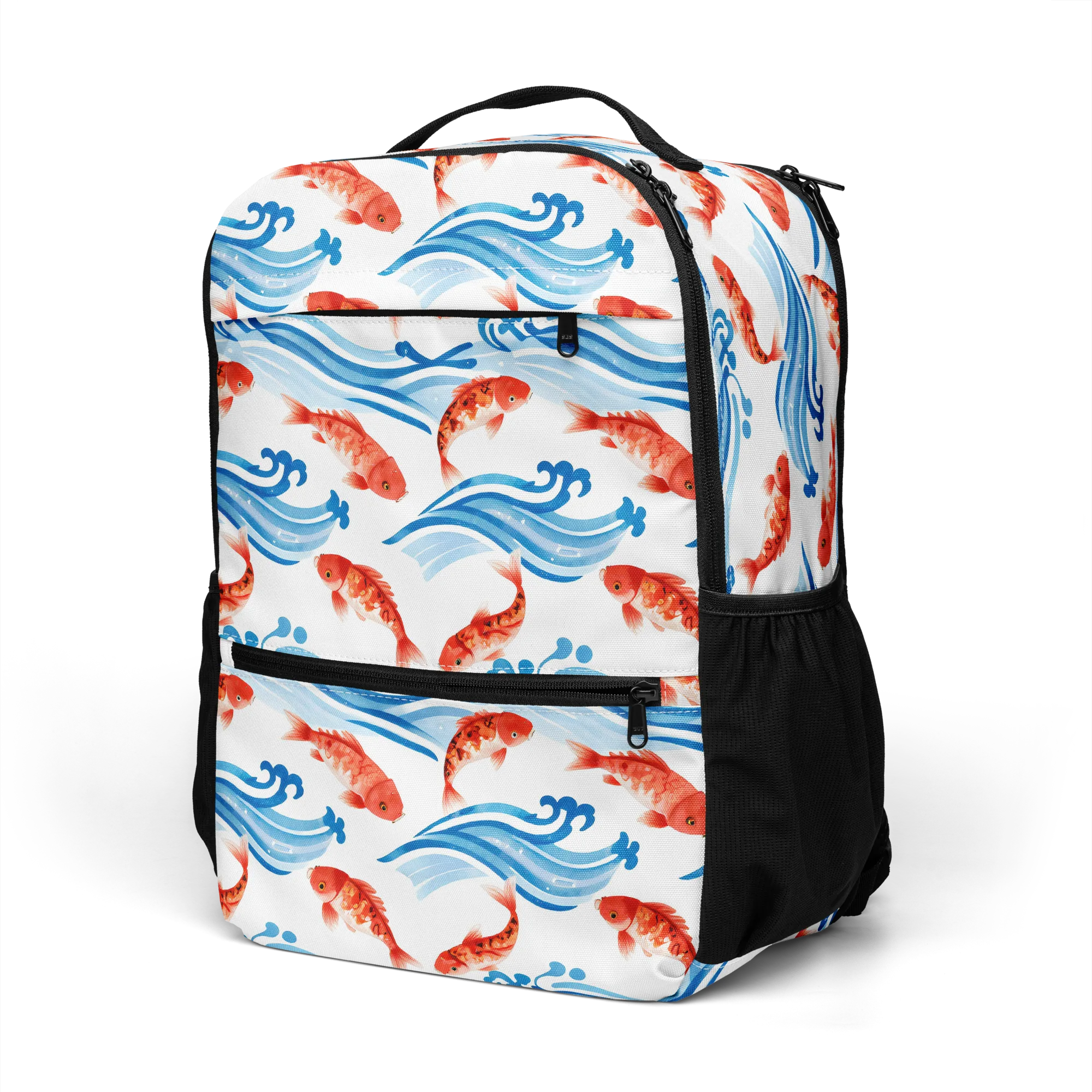 Waves of Fortune on Utility Backpack — Top print