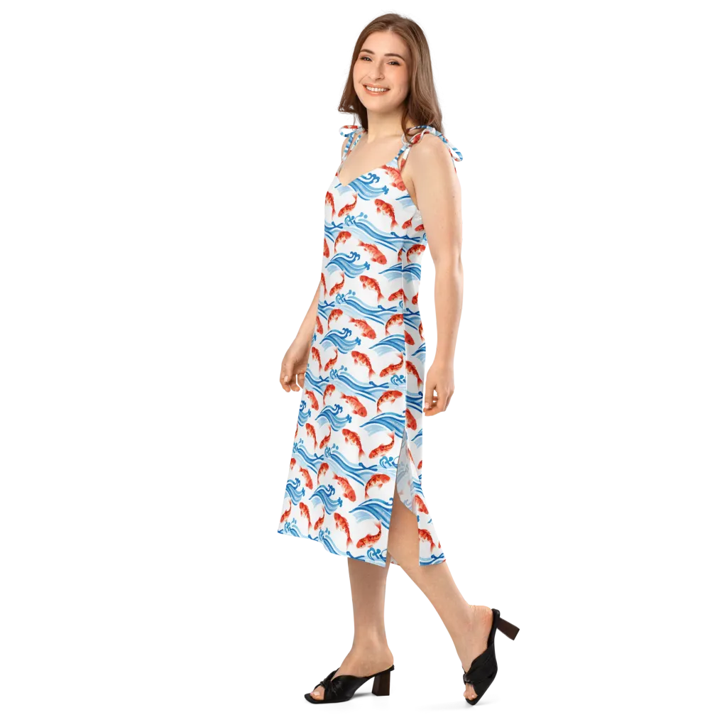 Waves of Fortune on Slip Dress — Left Front