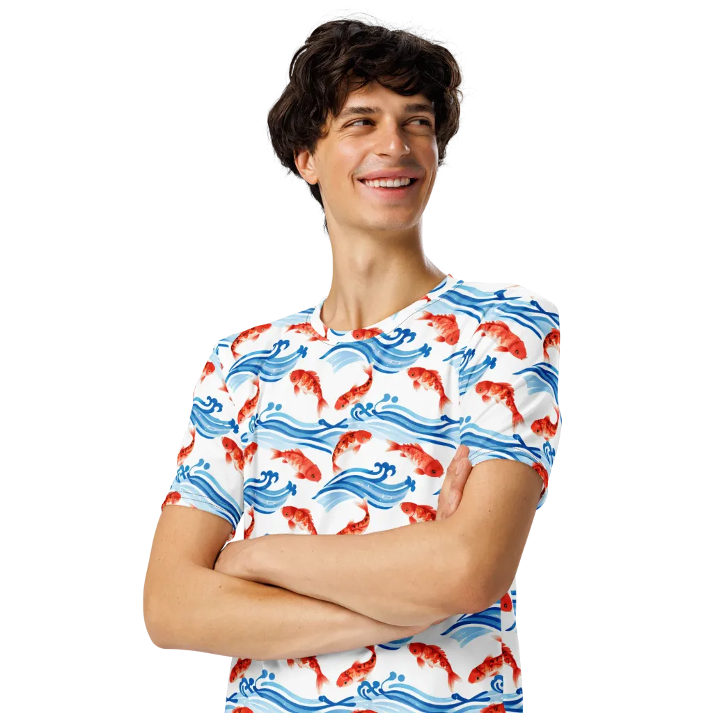 Waves of Fortune on Men's Crew Neck T-Shirt — Front print