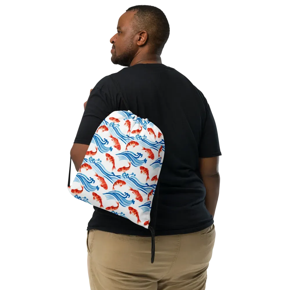 Waves of Fortune on Drawstring Bag — Print file