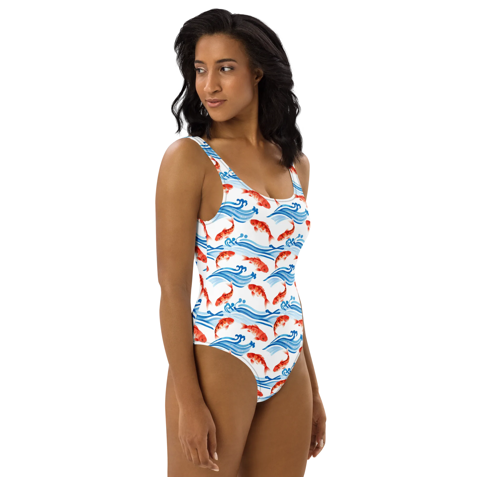 Waves of Fortune on One-Piece Swimsuit — Front print