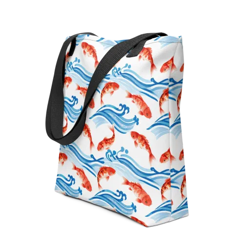 Waves of Fortune on a Tote Bag