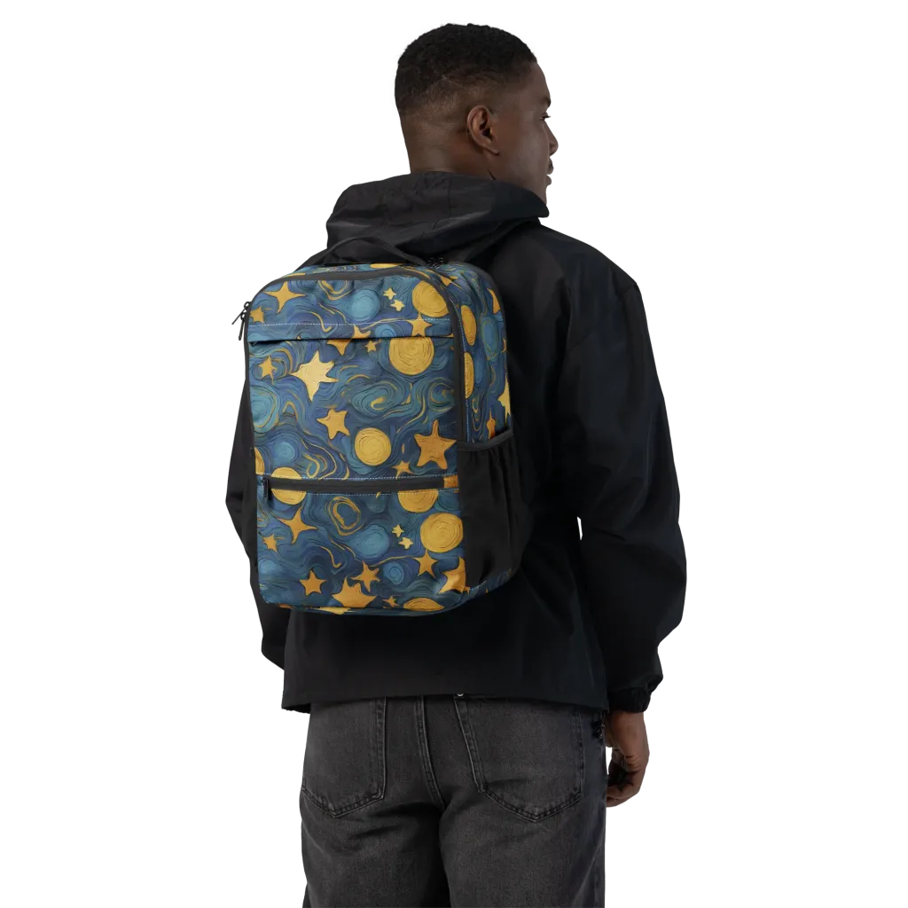 Gilded Galaxy on Utility Backpack — Back
