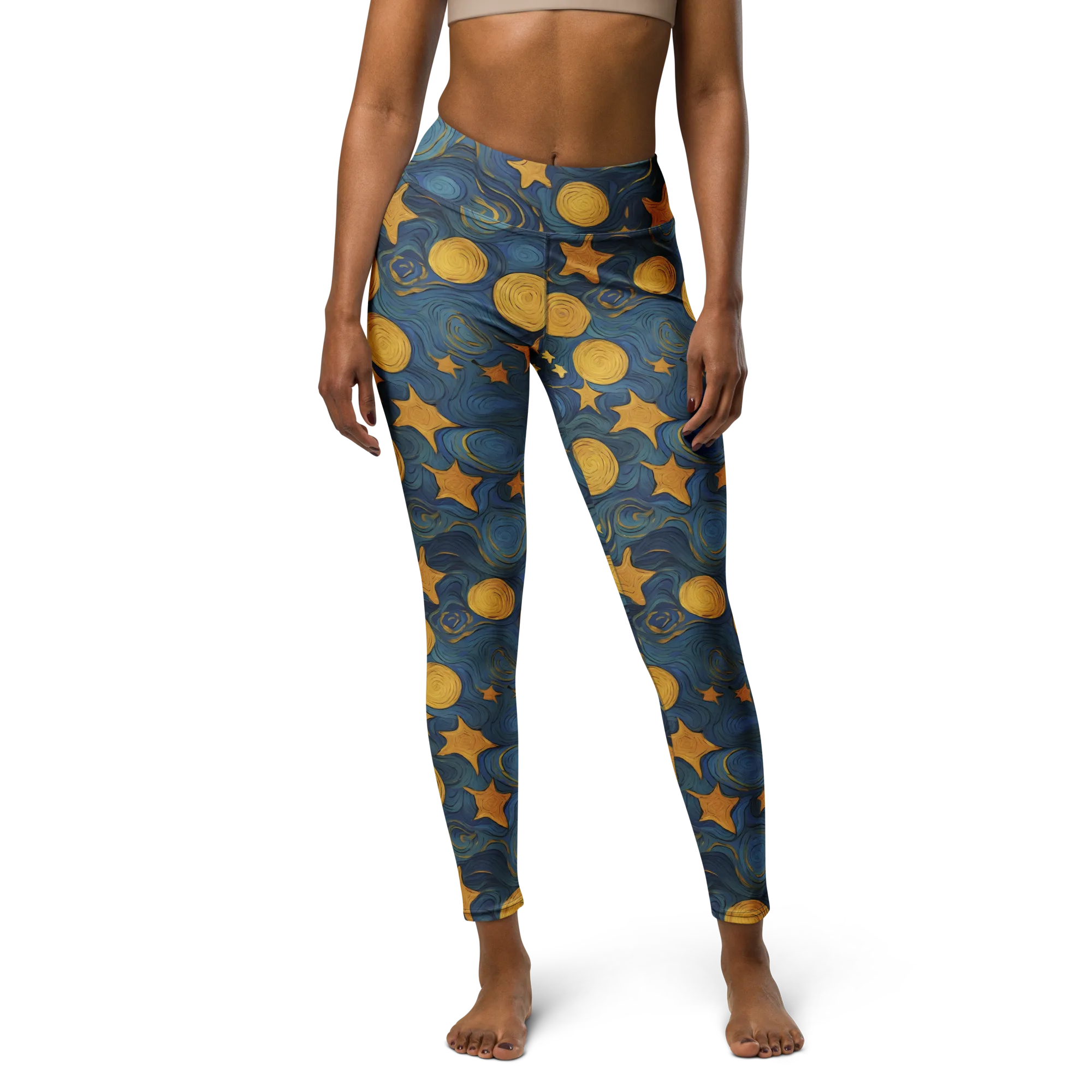 Gilded Galaxy on Yoga Leggings — Print file