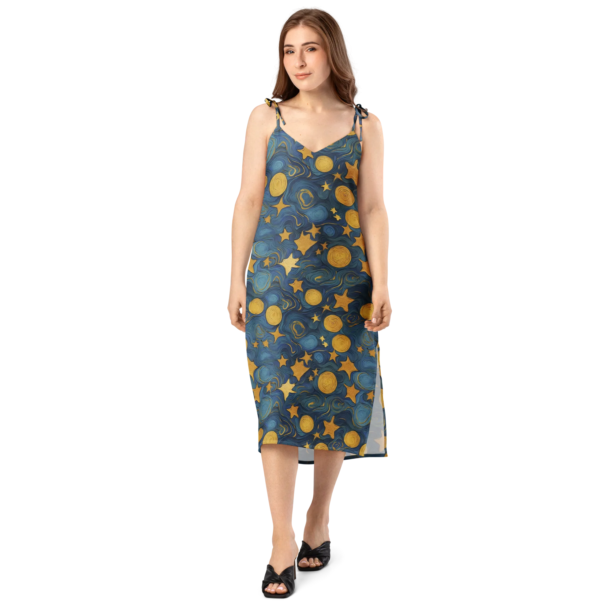 Gilded Galaxy on Slip Dress — Front