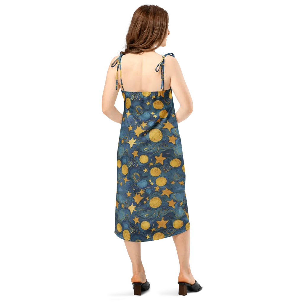 Gilded Galaxy on Slip Dress — Back