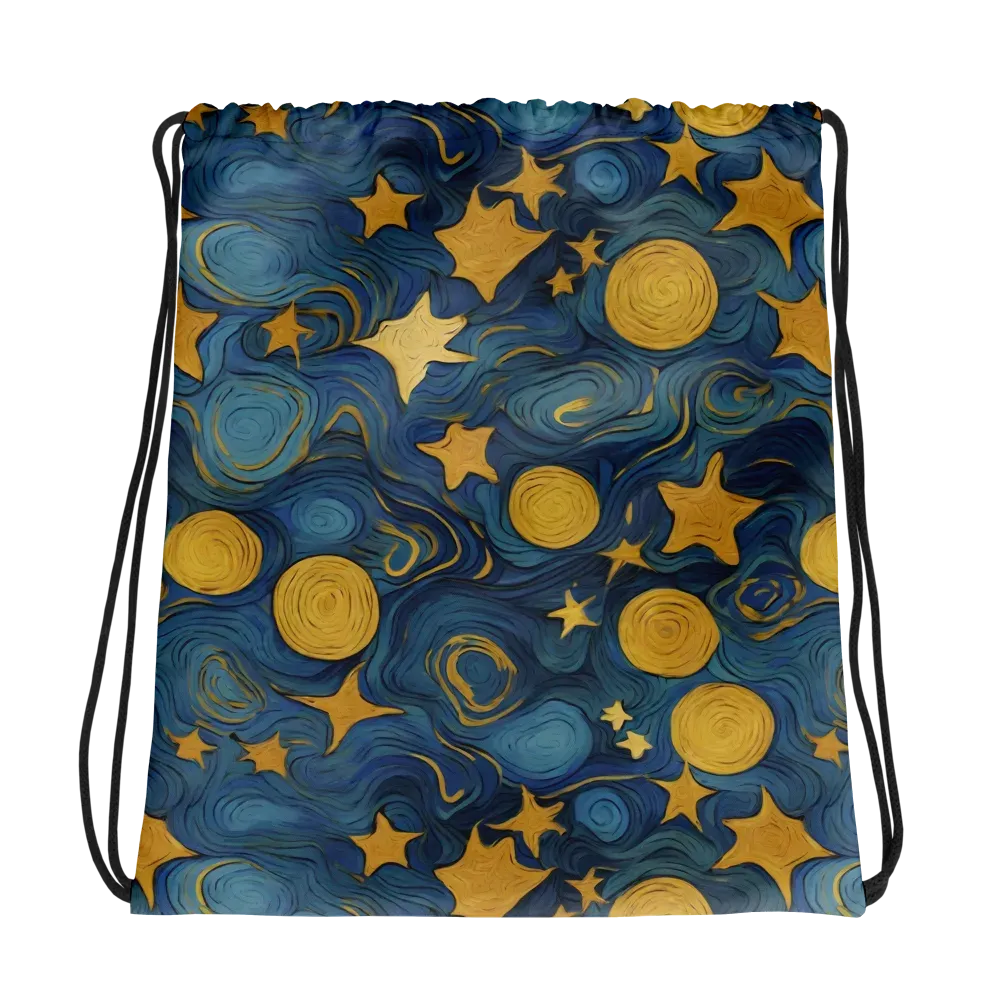 Gilded Galaxy on Drawstring Bag — Mockup