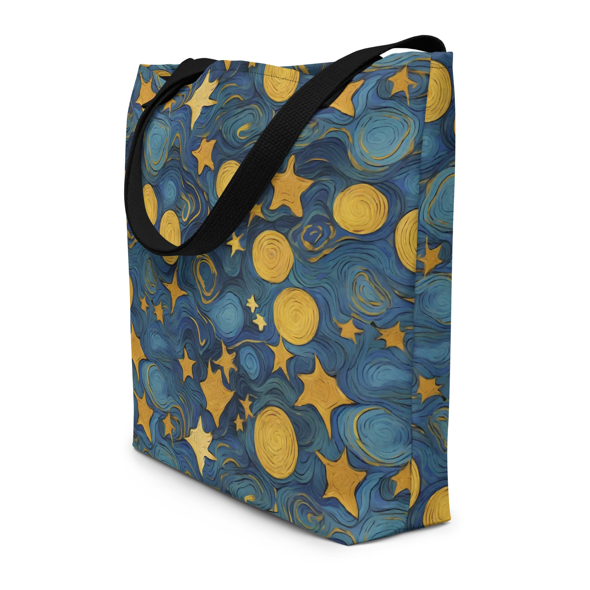 Gilded Galaxy on Large Tote Bag W/ Pocket — Print file