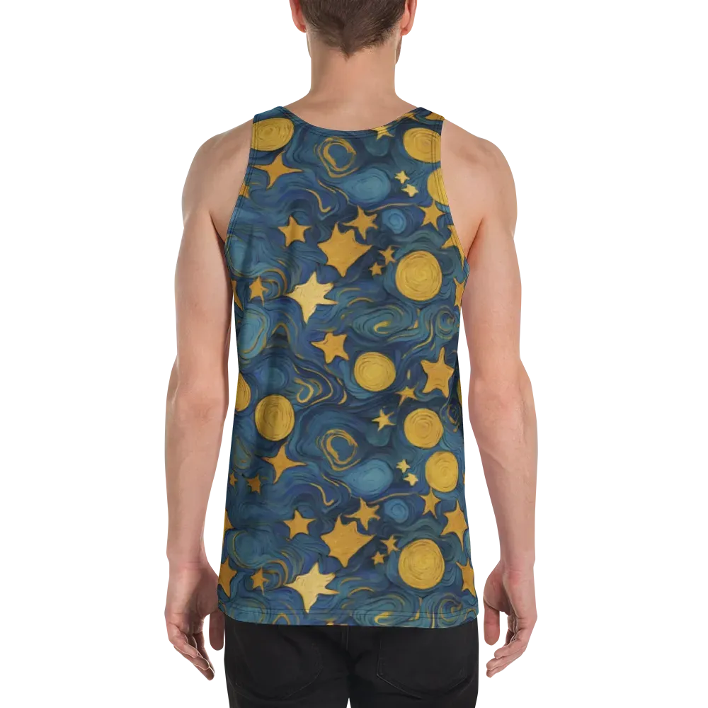 Gilded Galaxy on Men's Tank Top — Back