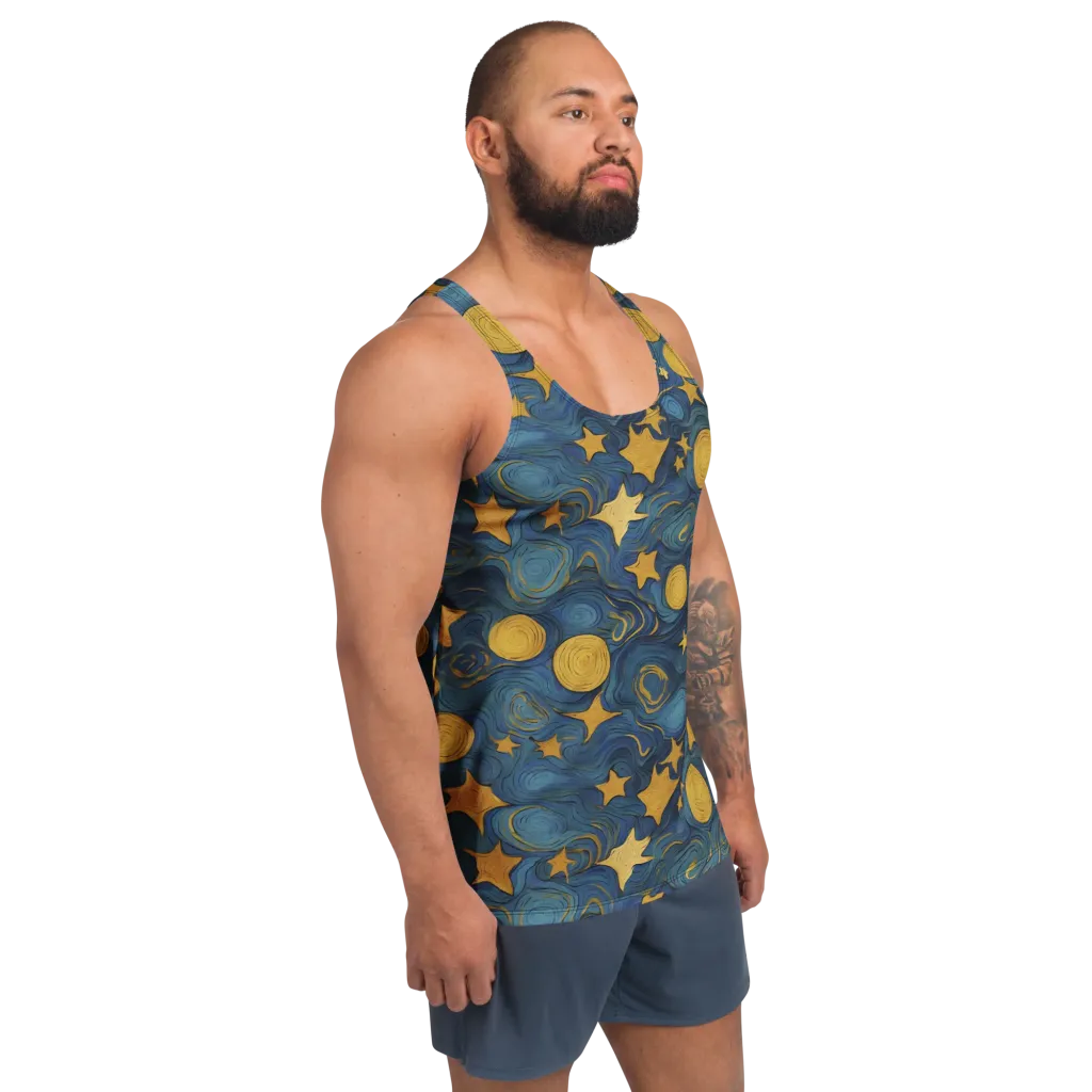 Gilded Galaxy on Men's Tank Top — Front print