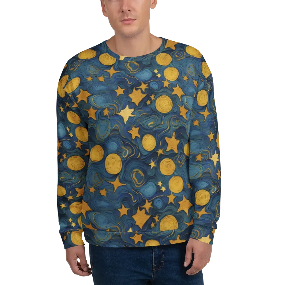 Gilded Galaxy on Sweatshirt — Front