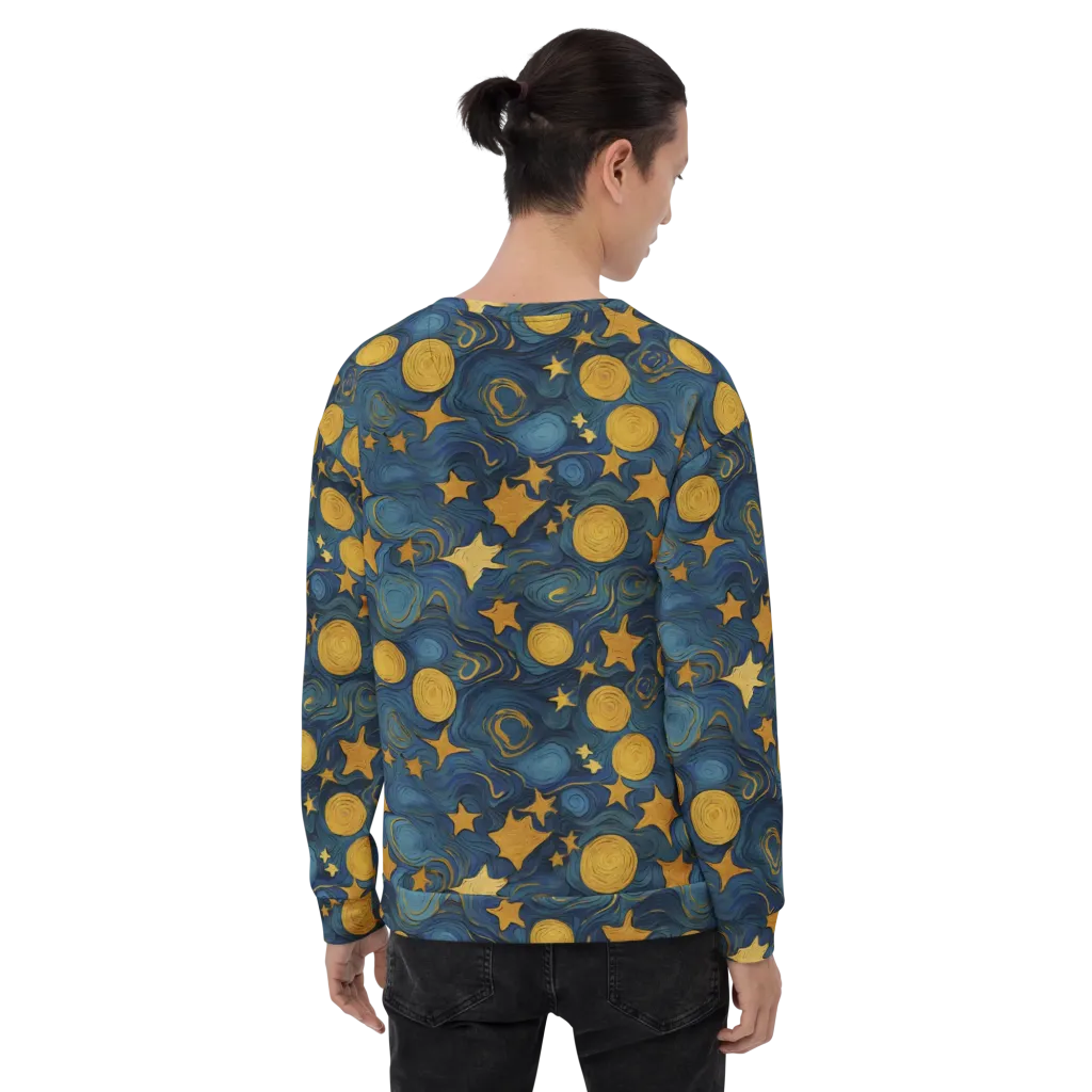 Gilded Galaxy on Sweatshirt — Back print