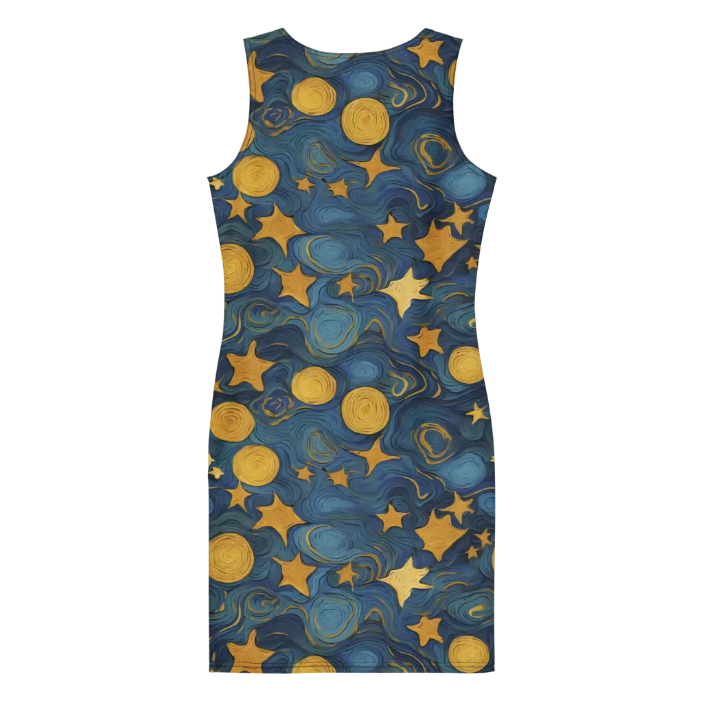 Gilded Galaxy on Bodycon Dress — Print file