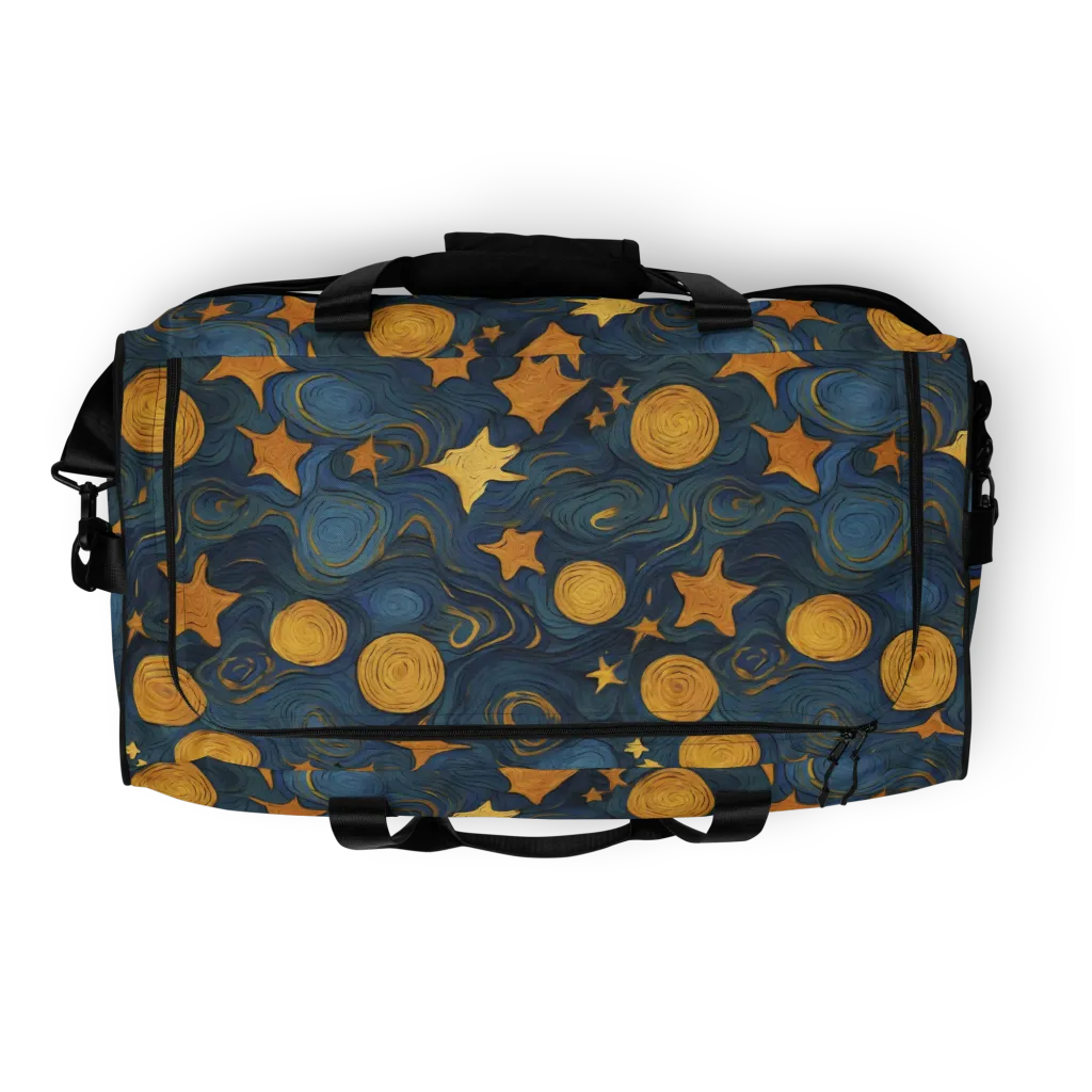 Gilded Galaxy on Duffle Bag — Top print