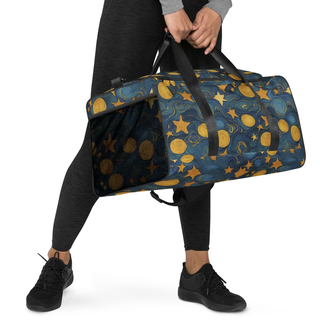 Gilded Galaxy on Duffle Bag — Right Front
