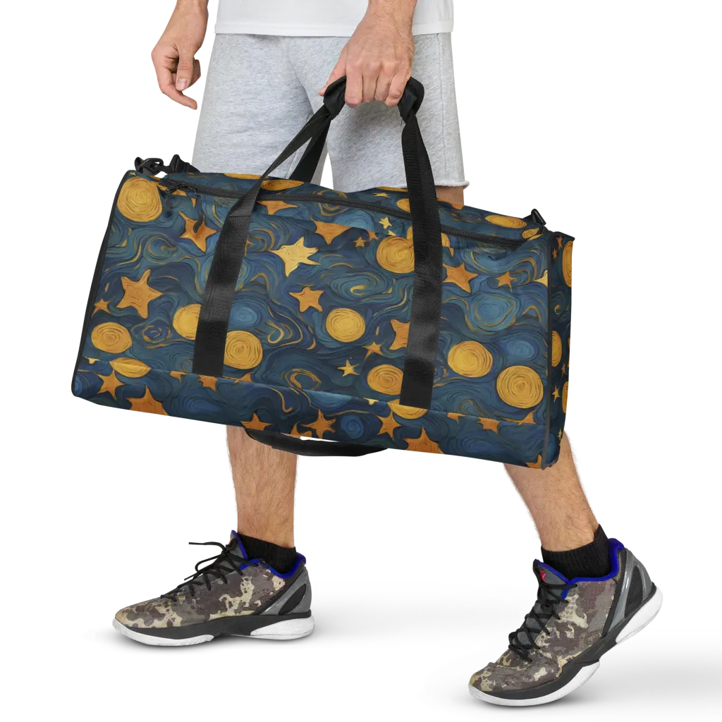 Gilded Galaxy on Duffle Bag — Front print