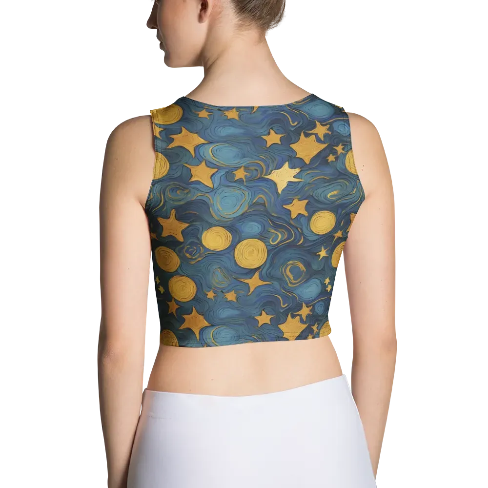 Gilded Galaxy on Crop Top — Back