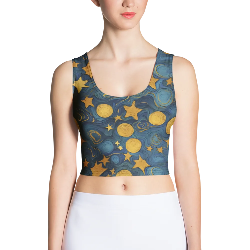 Gilded Galaxy on Crop Top — Front