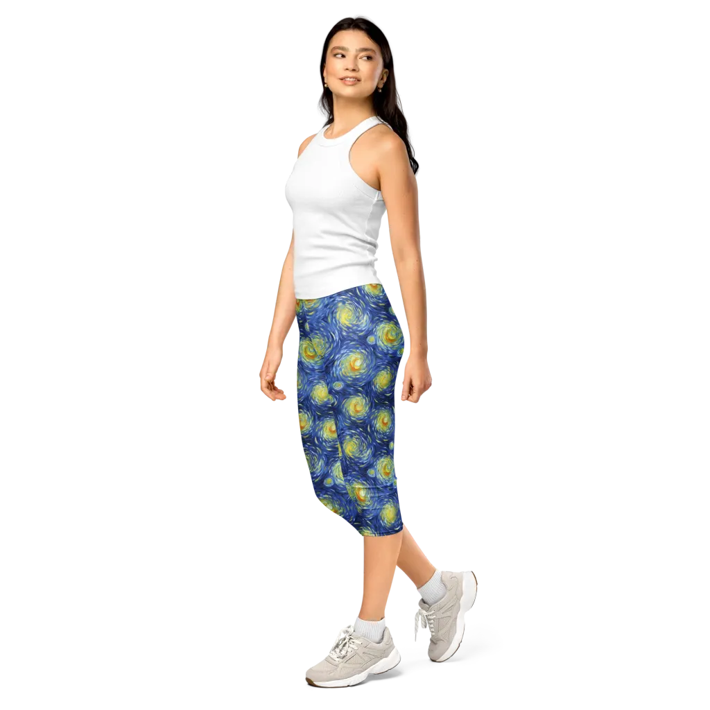 Celestial Whirl on Capri Leggings — Print file