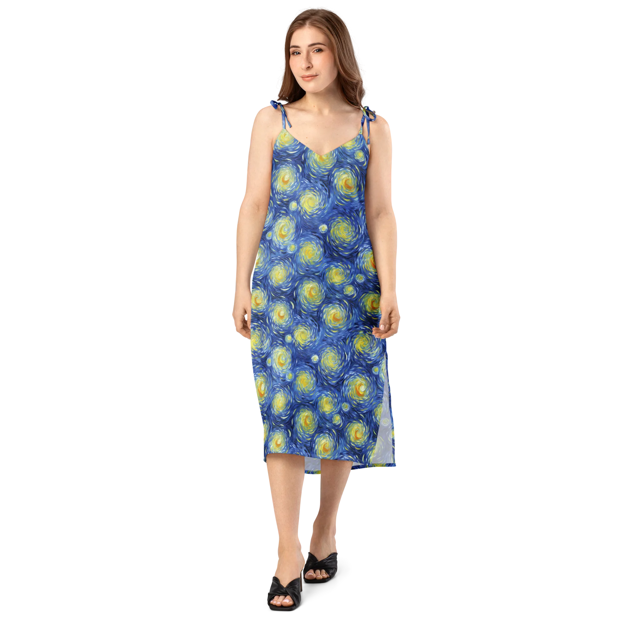 Celestial Whirl on Slip Dress — Front