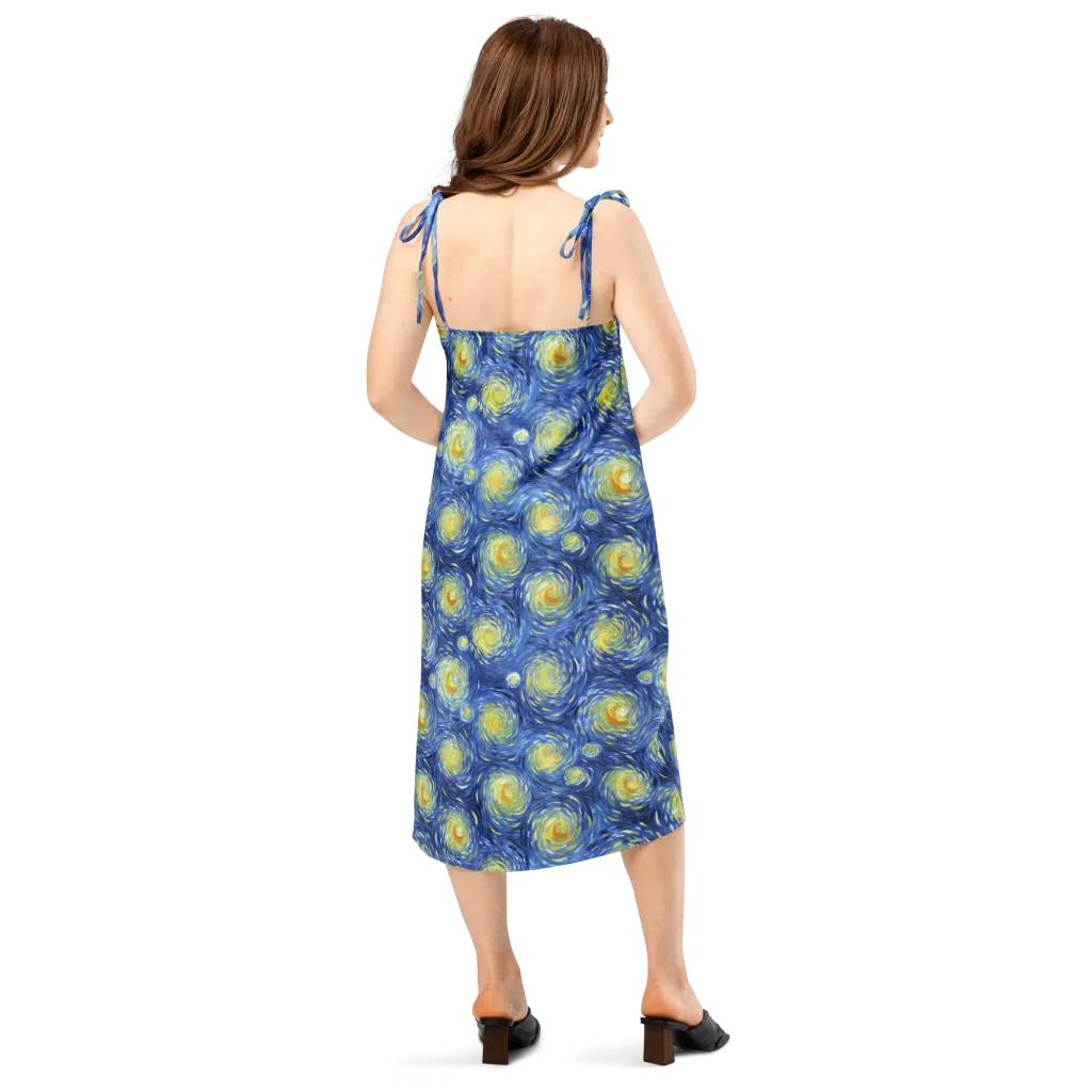 Celestial Whirl on Slip Dress — Back