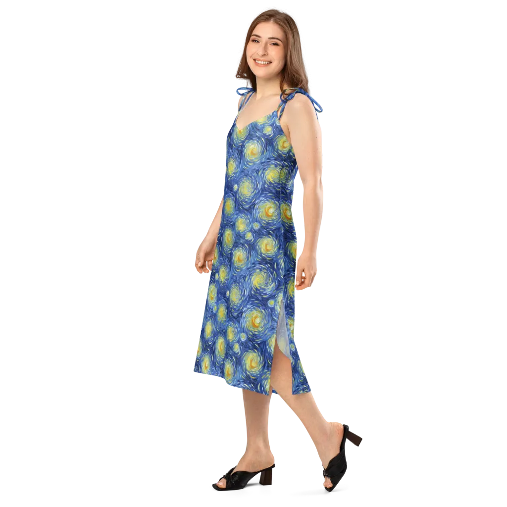 Celestial Whirl on Slip Dress — Left Front