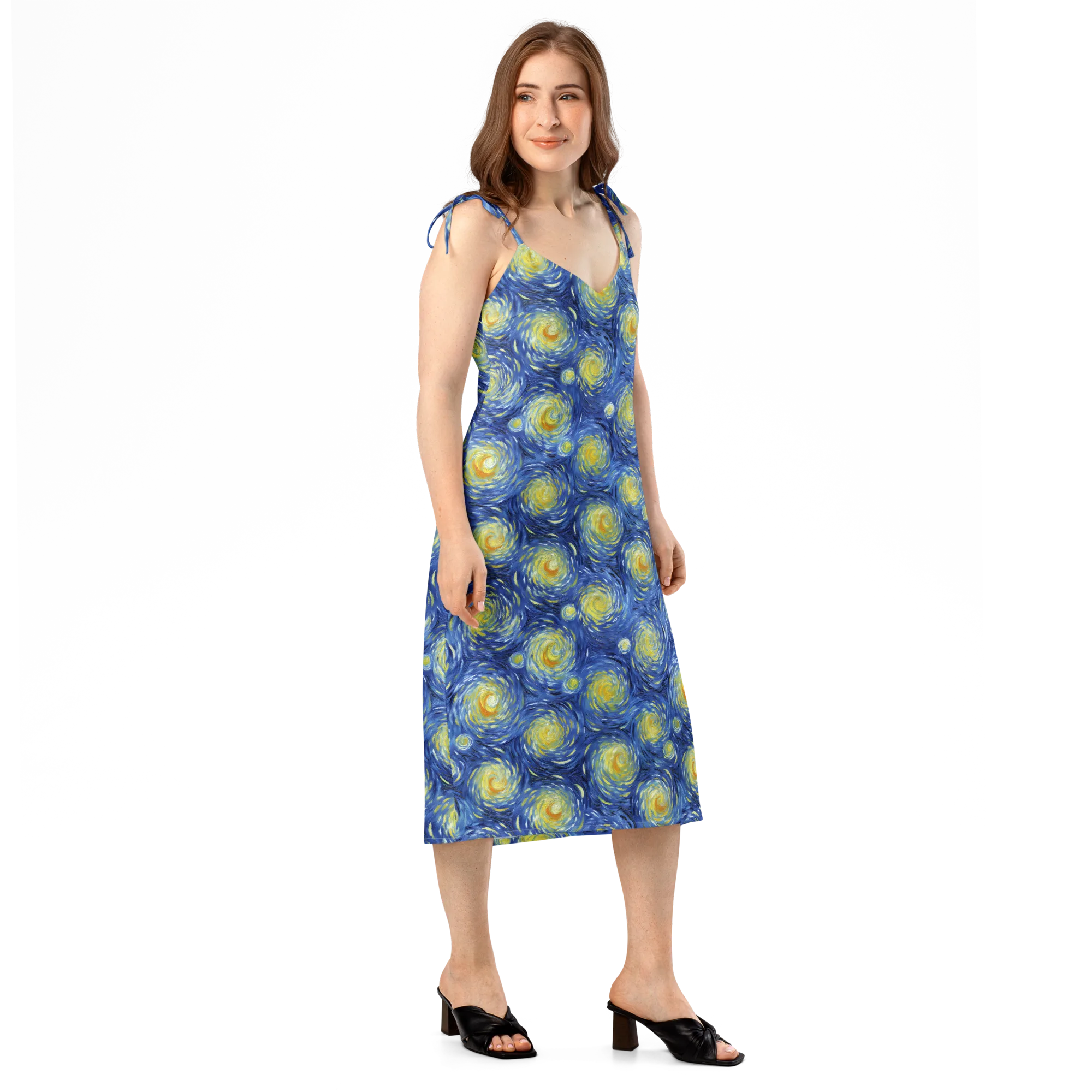 Celestial Whirl on Slip Dress — Right Front