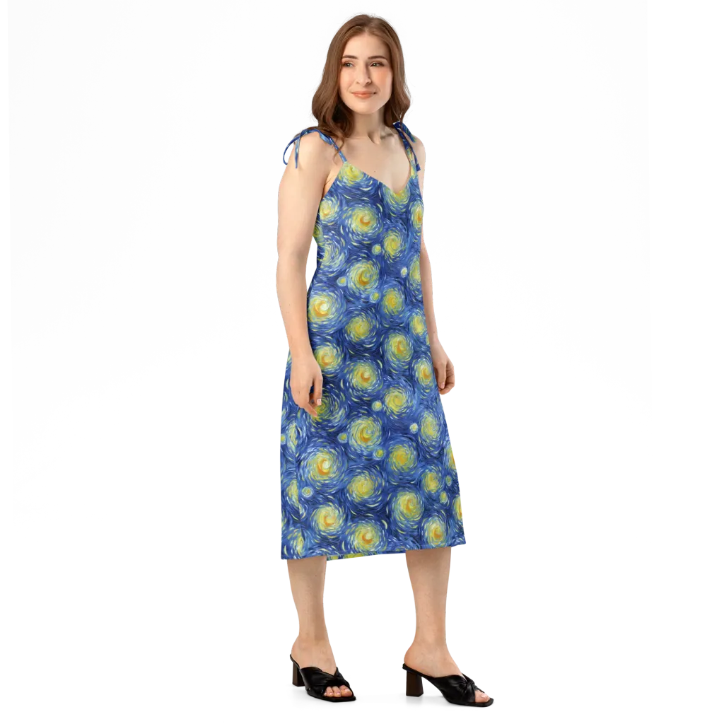 Celestial Whirl on Slip Dress — Right Front