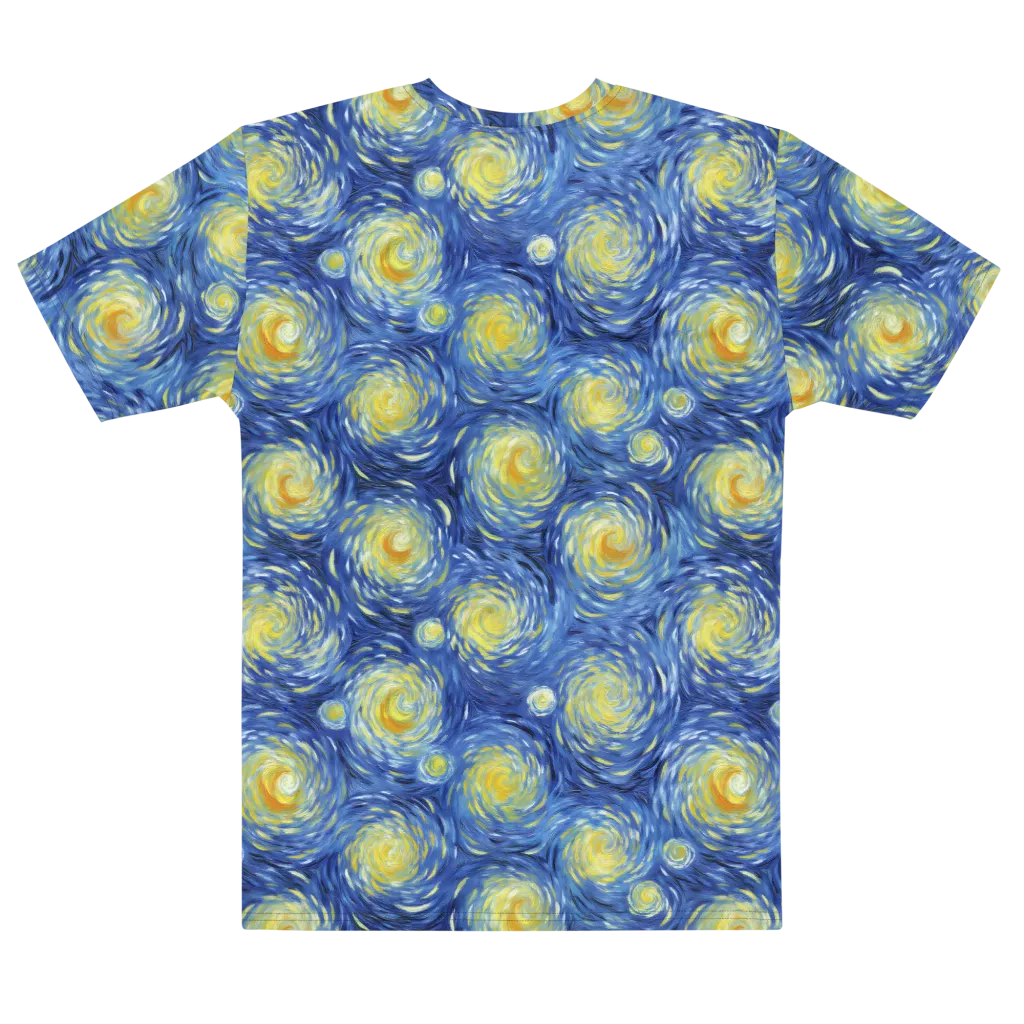Celestial Whirl on Men's Cotton Crew Neck T-Shirt — Front print
