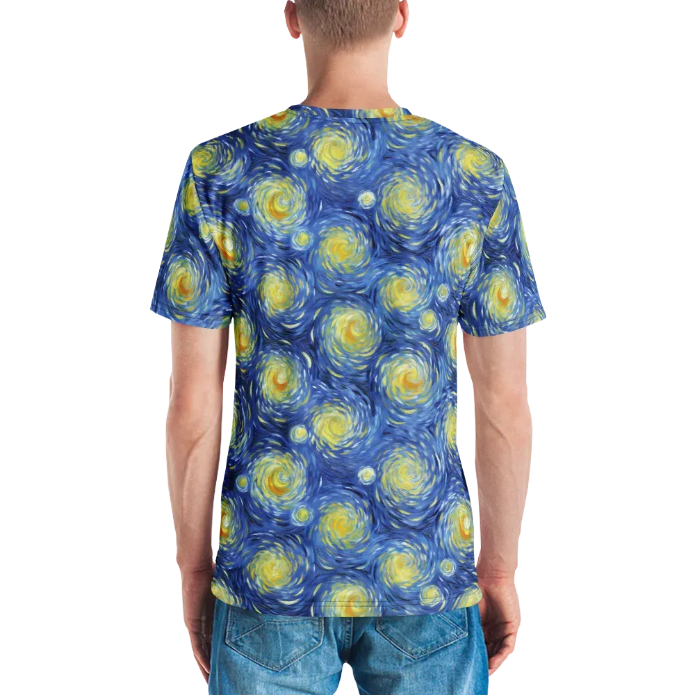 Celestial Whirl on Men's Crew Neck T-Shirt — Back