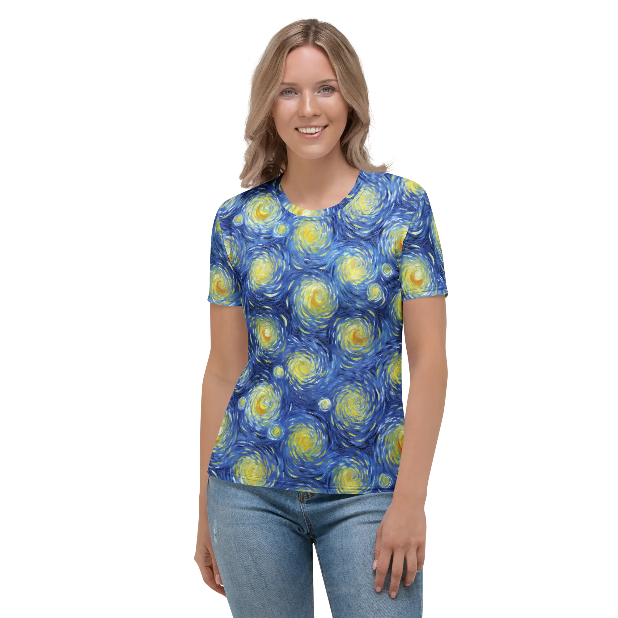 Celestial Whirl on Women's Crew Neck T-Shirt — Front
