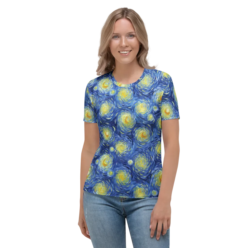 Celestial Whirl on Women's Crew Neck T-Shirt — Front