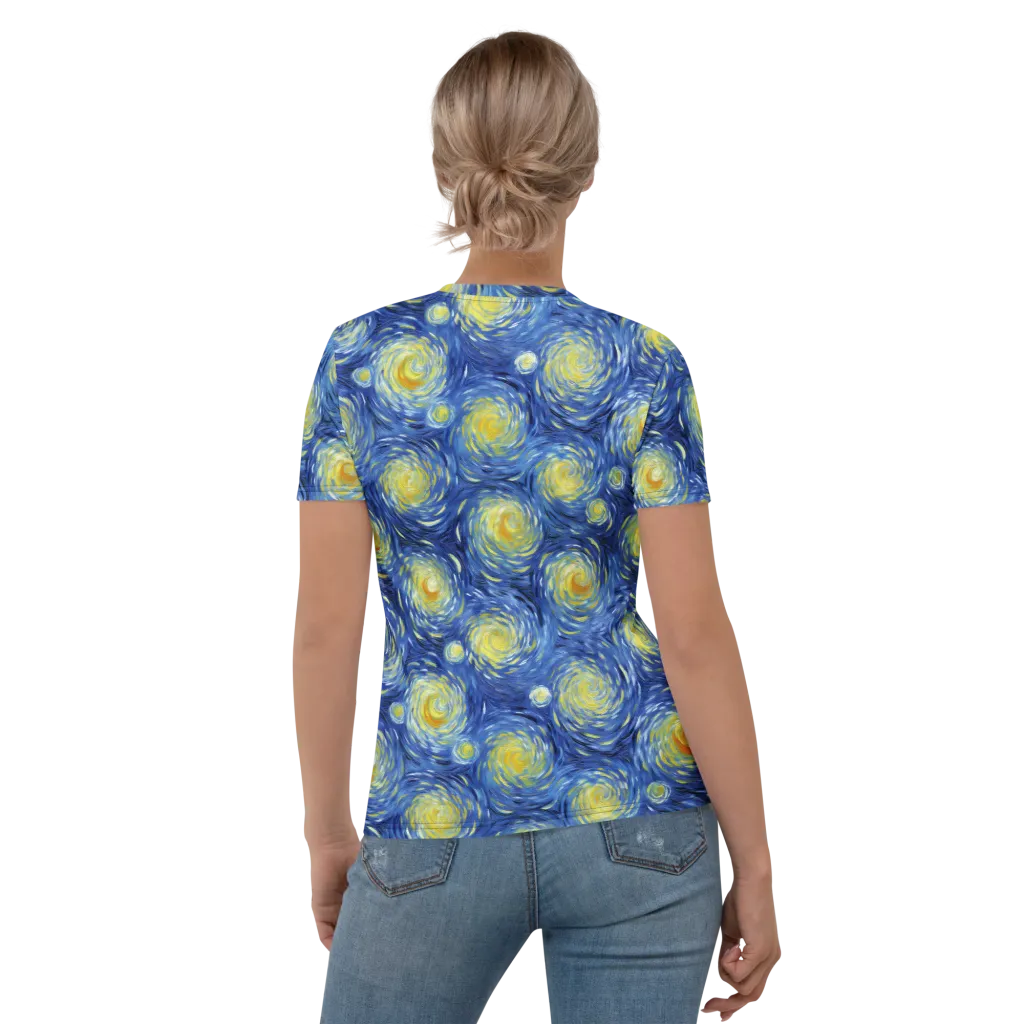 Celestial Whirl on Women's Crew Neck T-Shirt — Back