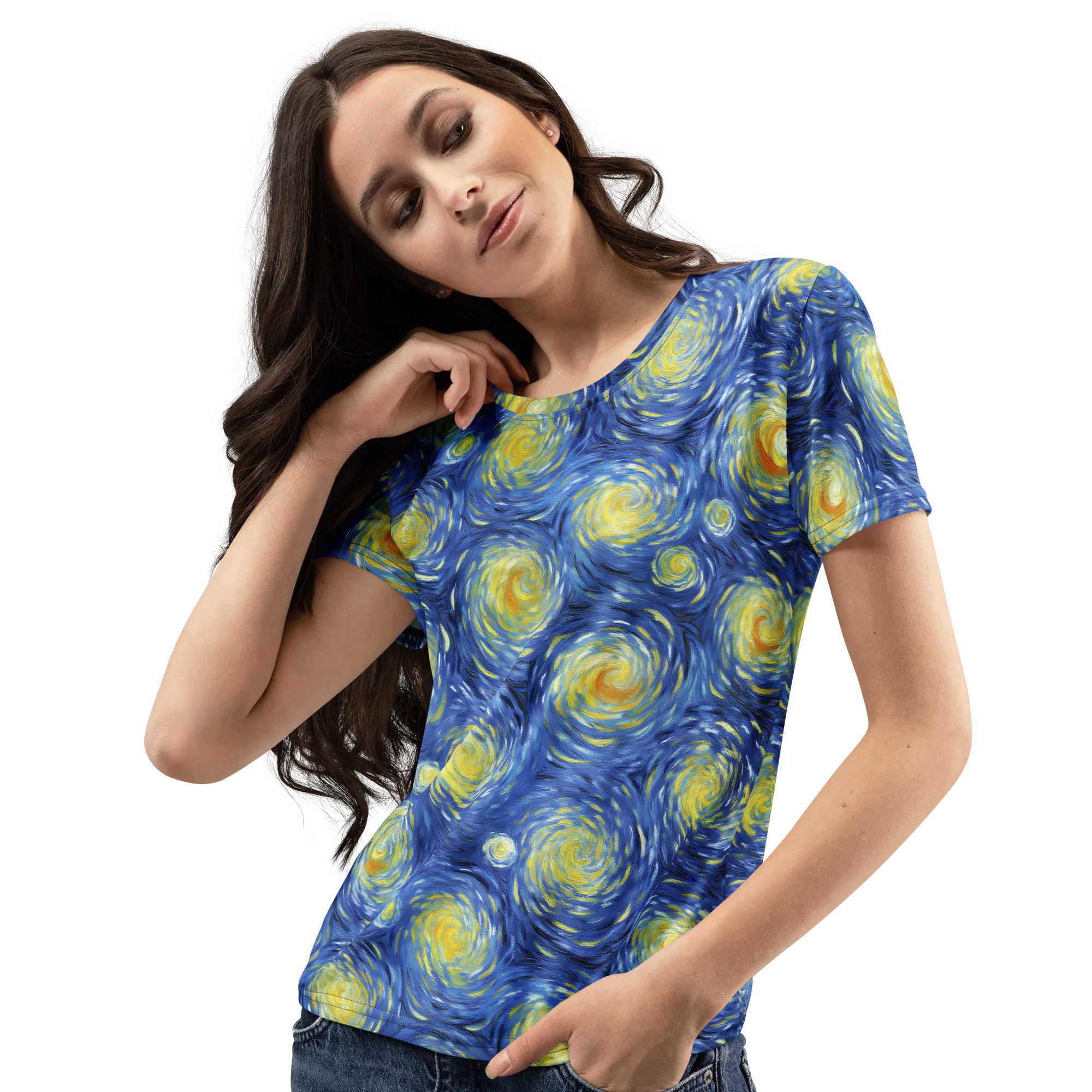 Celestial Whirl on Women's Crew Neck T-Shirt — Print file