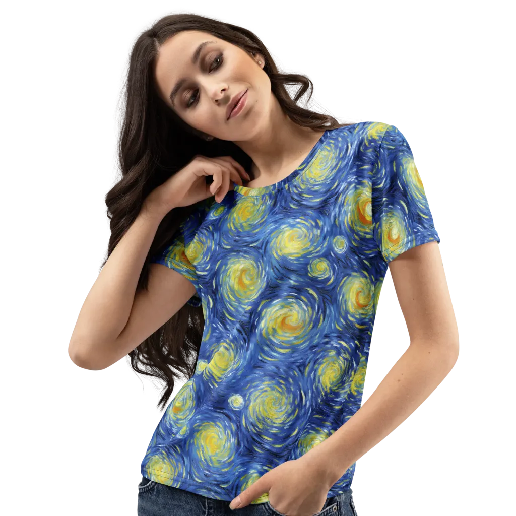 Celestial Whirl on Women's Crew Neck T-Shirt — Print file