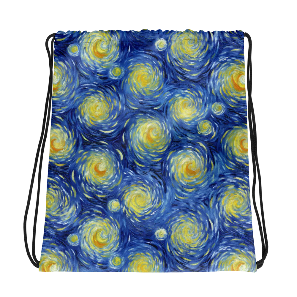 Celestial Whirl on Drawstring Bag — Mockup