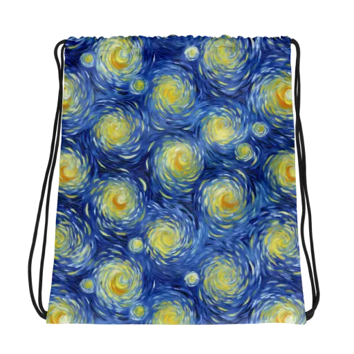 Celestial Whirl on a Drawstring Bag