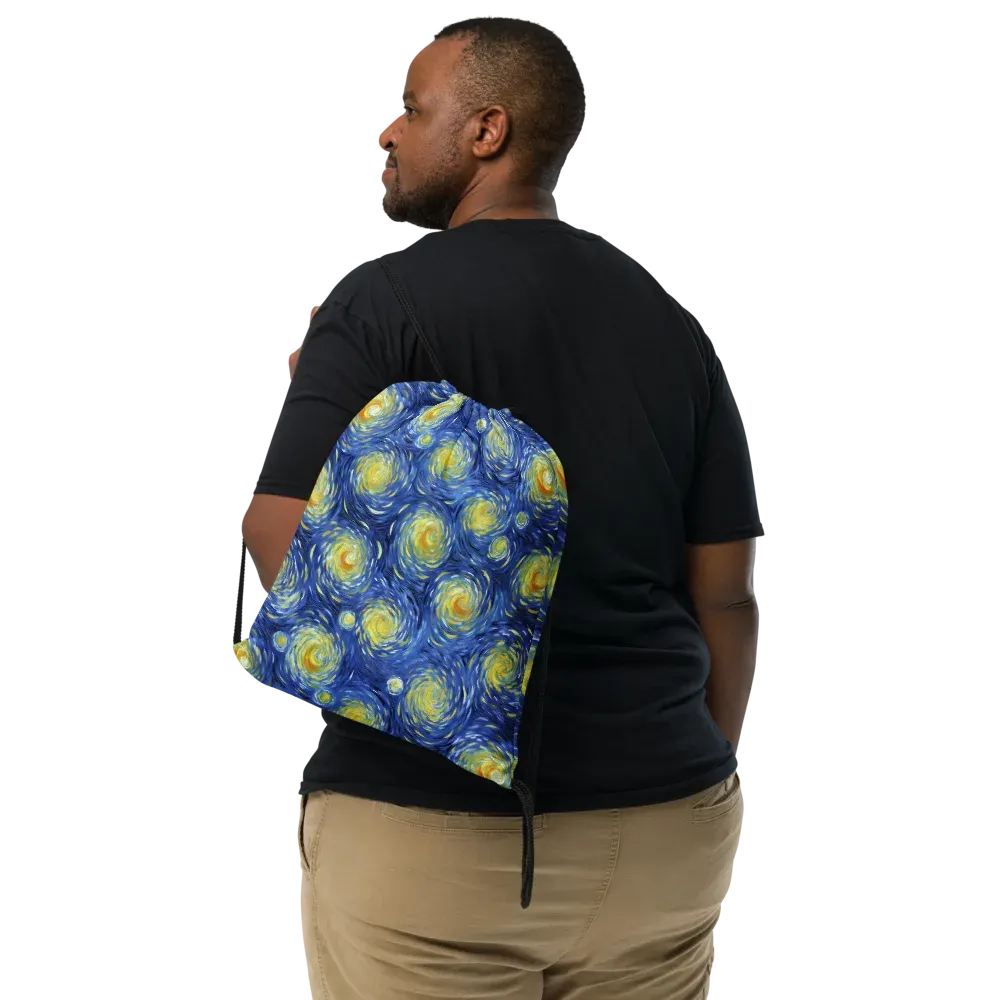 Celestial Whirl on Drawstring Bag — Print file