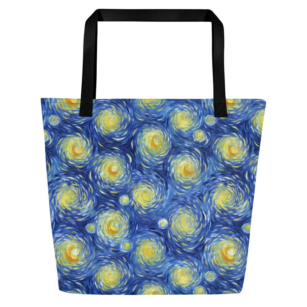 Celestial Whirl on Large Tote Bag W/ Pocket — Front