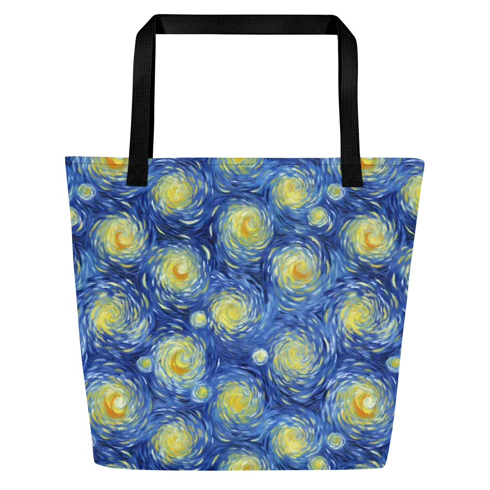 Celestial Whirl on Large Tote Bag W/ Pocket — Front