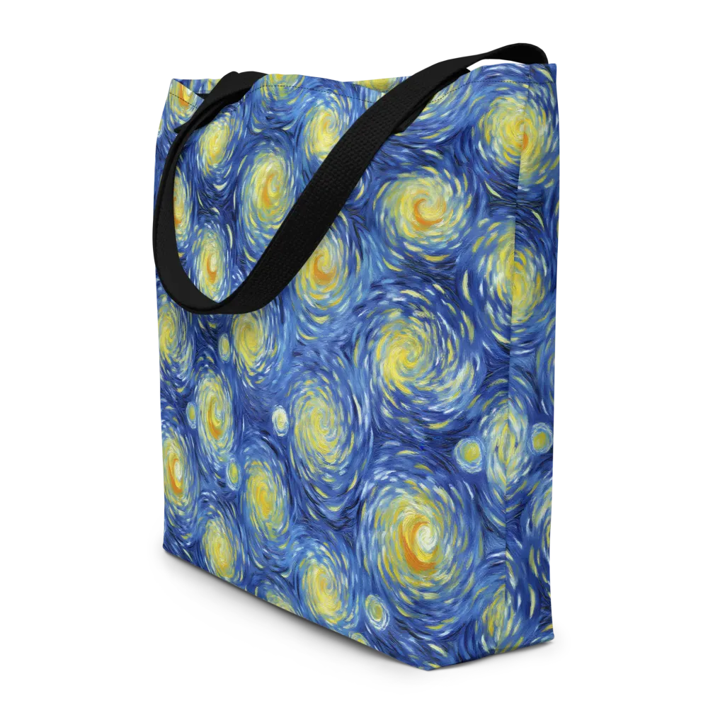 Celestial Whirl on Large Tote Bag W/ Pocket — Print file