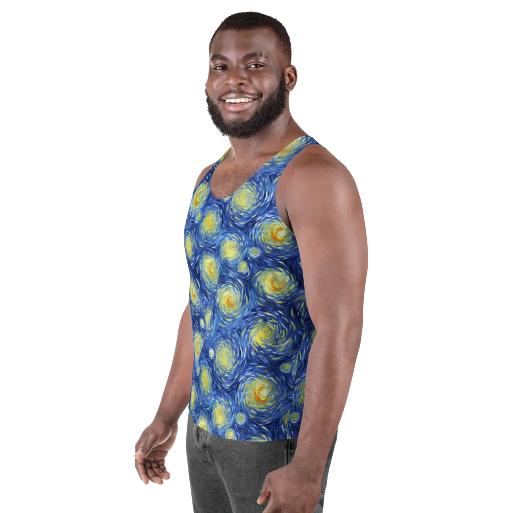 Celestial Whirl on Men's Tank Top — Left Front