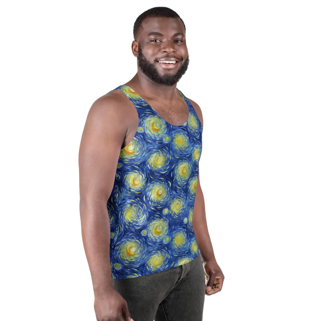 Celestial Whirl on Men's Tank Top — Right Front