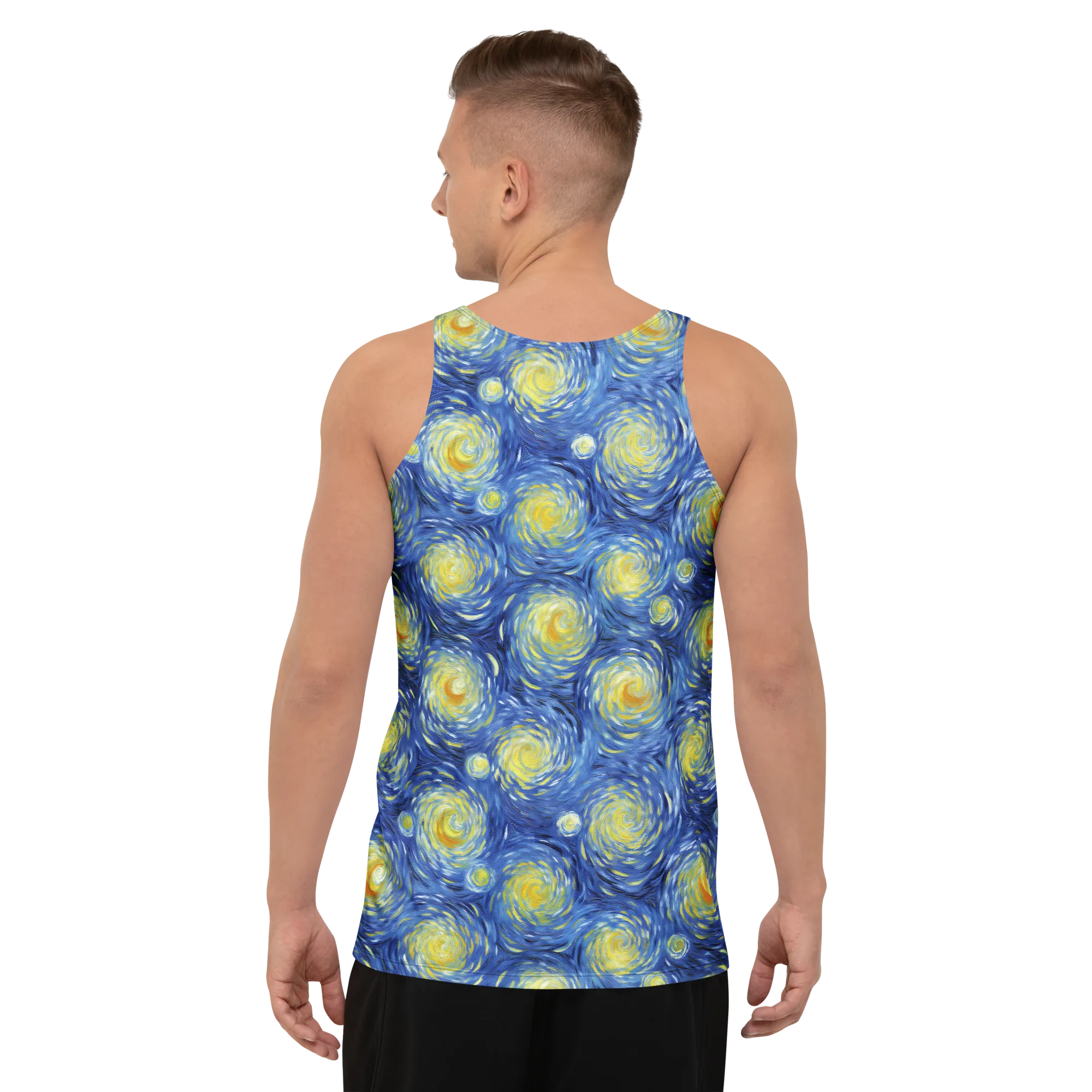 Celestial Whirl on Men's Tank Top — Back print