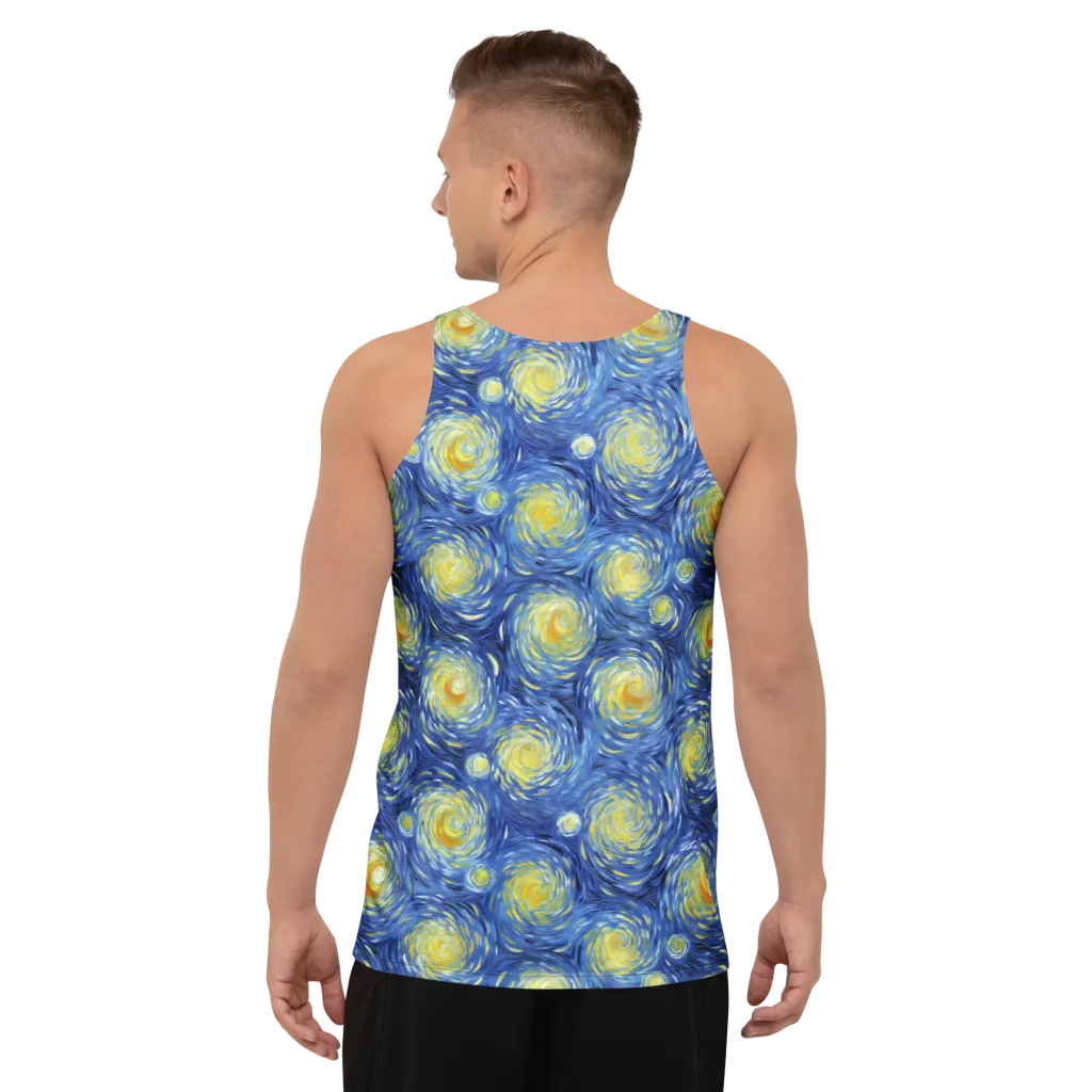 Celestial Whirl on Men's Tank Top — Back print