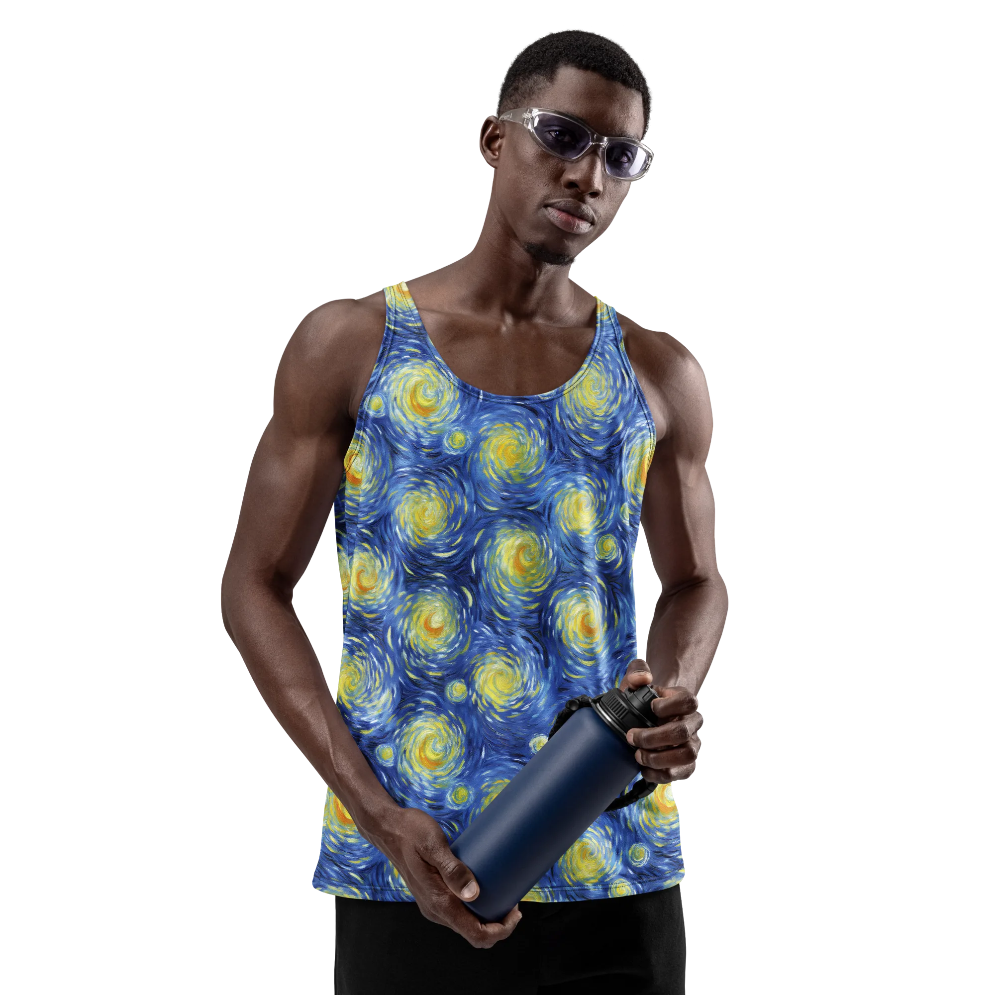 Celestial Whirl on Men's Tank Top — Front print